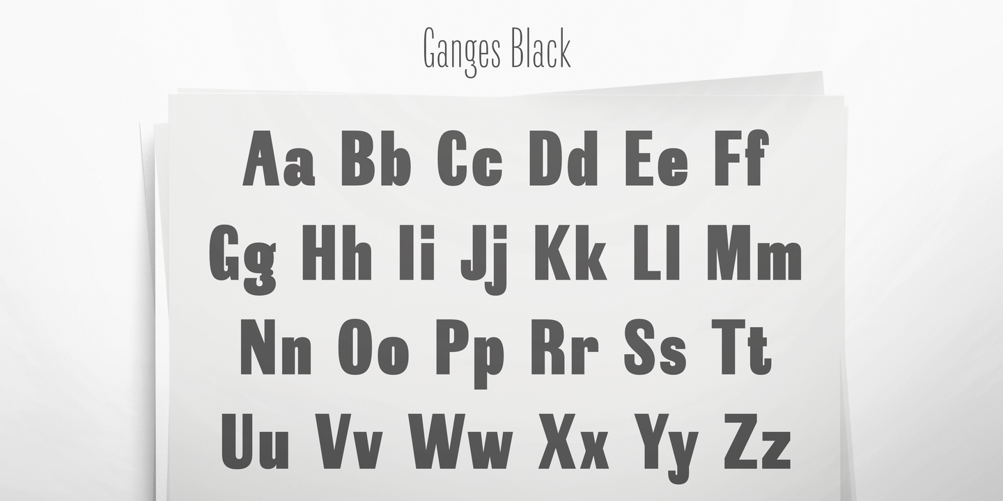 Пример шрифта Ganges #8